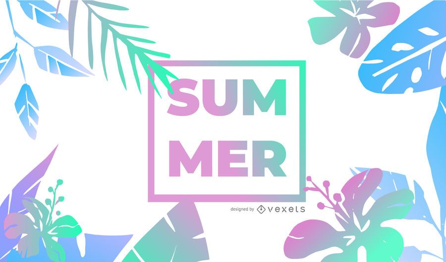 Diseño de fondo degradado de verano Diseño de fondo degradado de verano