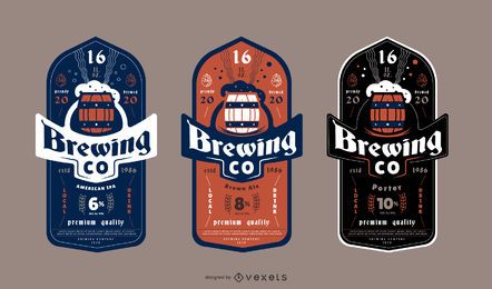 Beer Label Design Pack Vector Download