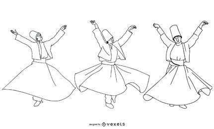 Stroke Style Turkish Dancers Pack Stroke Style Turkish Dancers Pack