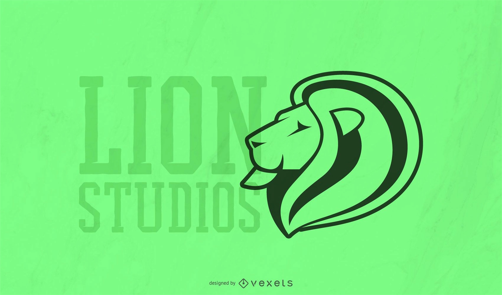 Plantilla de logotipo de lion studios