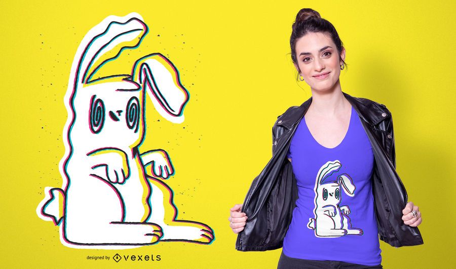 Trippy bunny t-shirt design Trippy bunny t-shirt design