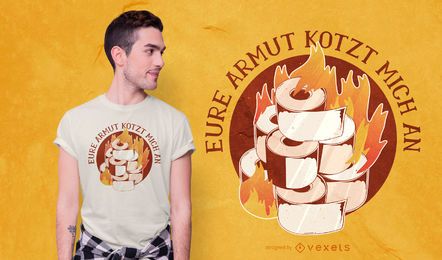 SOLICITAR design de camiseta de papel higiênico SOLICITAR design de camiseta de papel higiênico