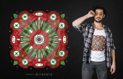 Abstract Stained Glass T-shirt Design Abstract Stained Glass T-shirt Design