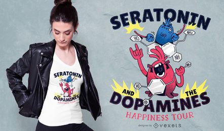 Diseño de camiseta Molecules Rock Band Diseño de camiseta Molecules Rock Band