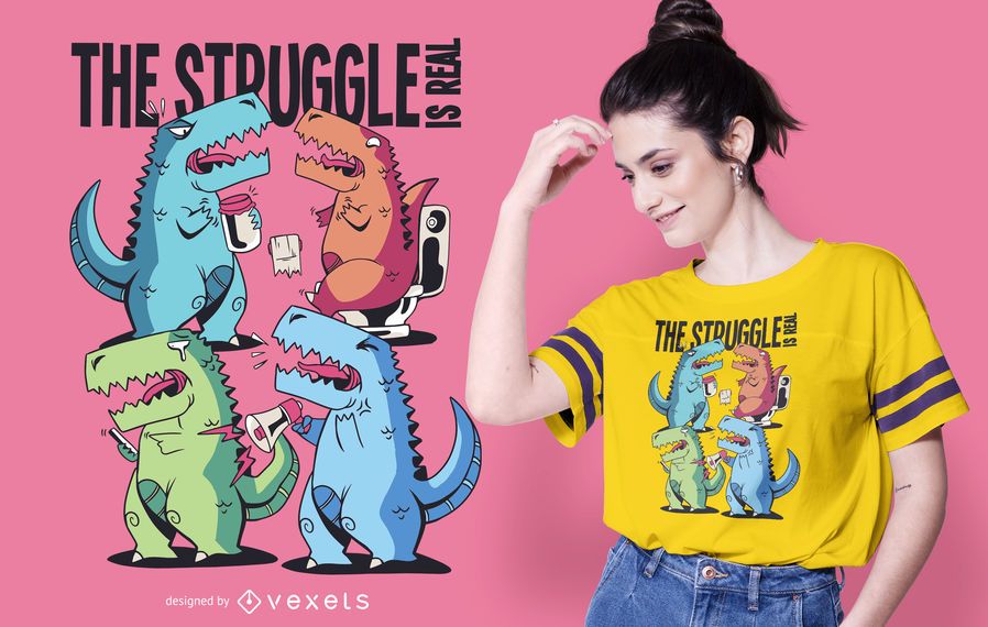 T-rex problems t-shirt design T-rex problems t-shirt design