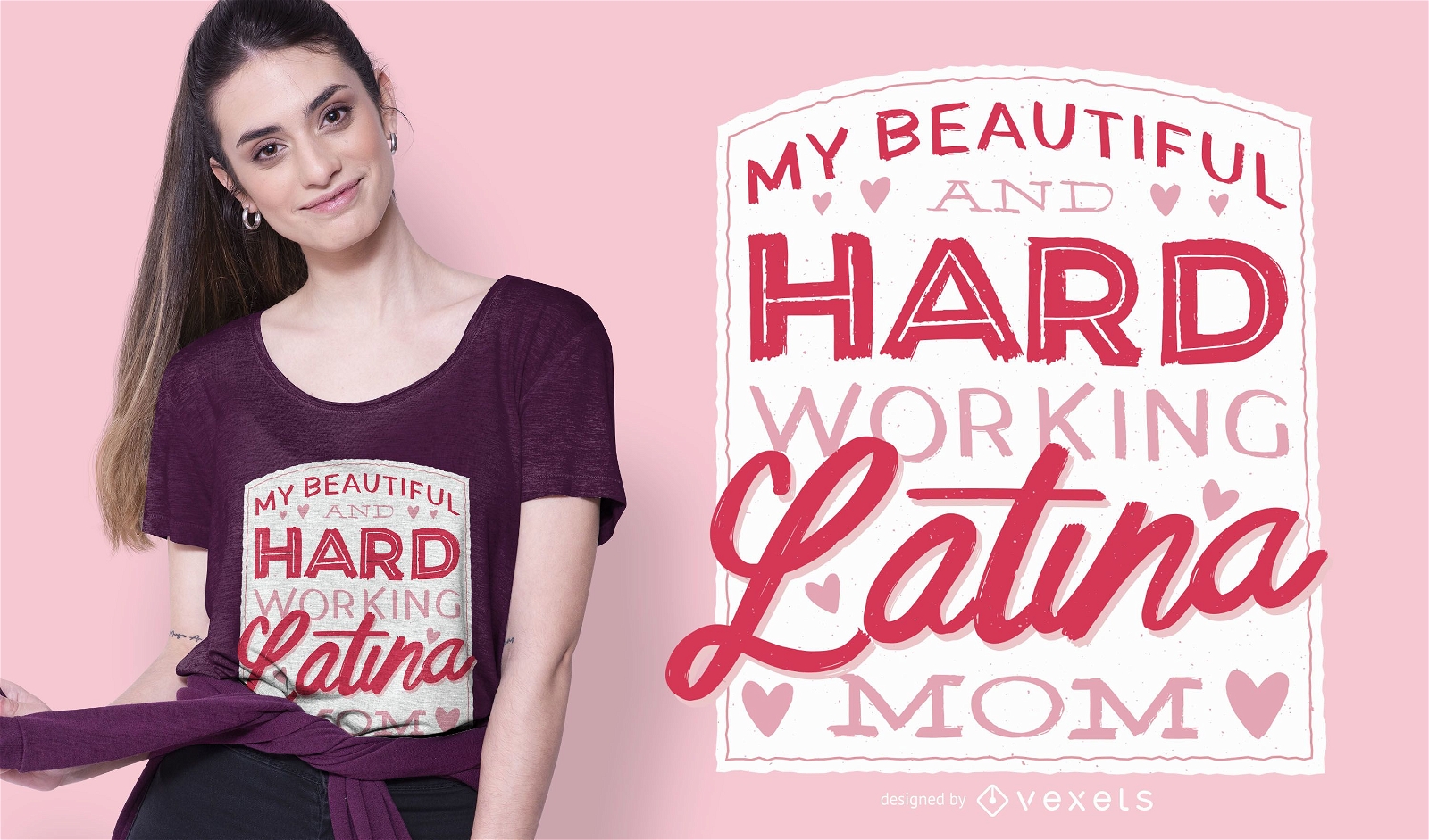 Latina Mutter T-Shirt Design