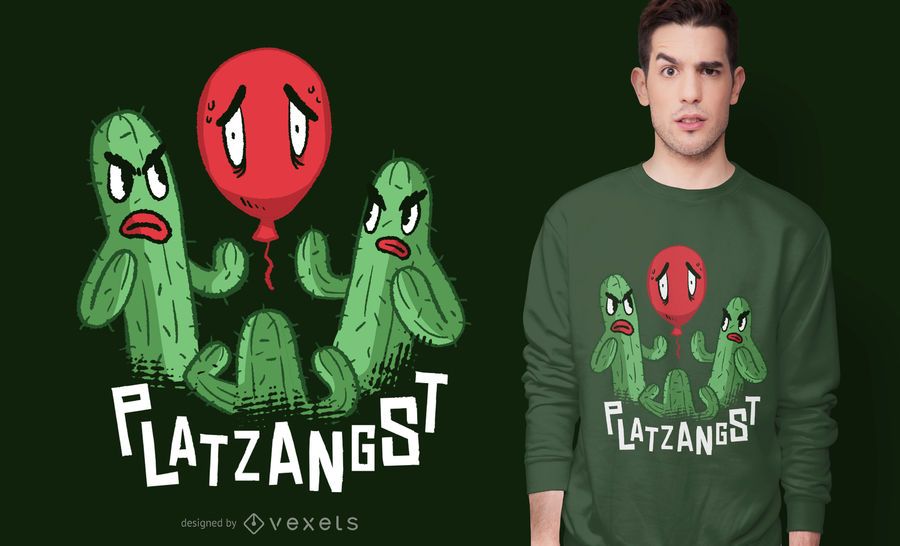Diseño de camiseta de agorafobia. Diseño de camiseta de agorafobia.