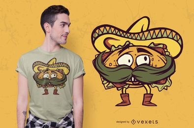 Mexican torta t-shirt design
