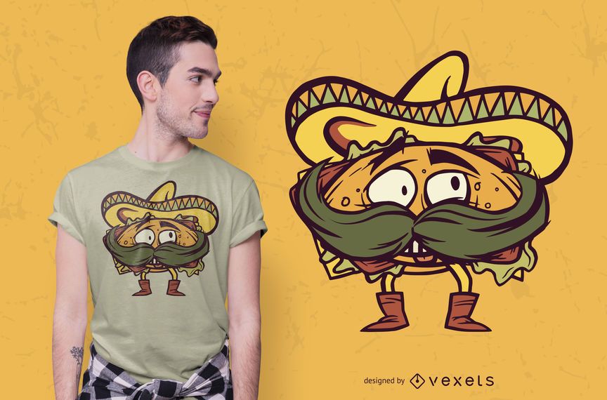Mexican torta t-shirt design Mexican torta t-shirt design