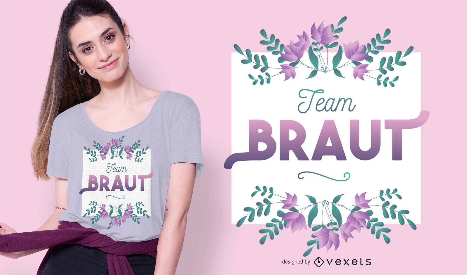 Team Braut T-Shirt Design