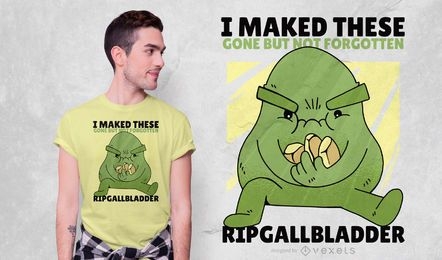 Gallbladder stones t-shirt design