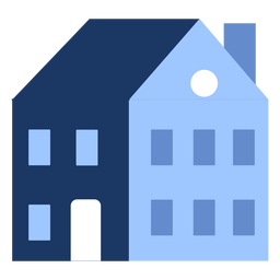 Casa em prédio de dois andares Desenho PNG