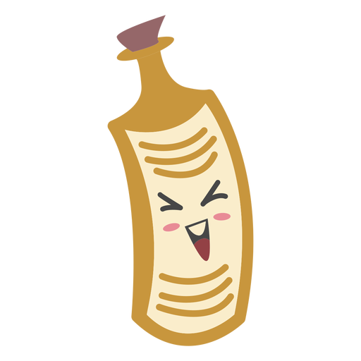 Charakter Flasche süße Farbe PNG-Design