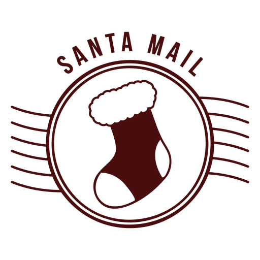 Download Christmas postage lettering santa mail - Transparent PNG ...