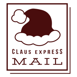 Postagem de natal letras claus correio expresso Desenho PNG