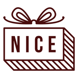 Letras de franqueo de Navidad agradable Diseño PNG