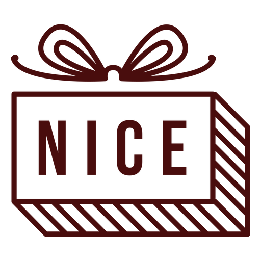 Christmas postage lettering nice PNG Design