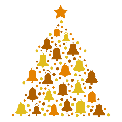 Weihnachtsbaumglocken PNG-Design