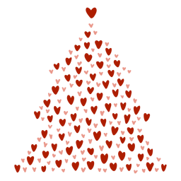 Corazones de arbol de navidad Corazones de arbol de navidad