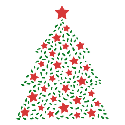 Design PNG E SVG De Linhas De árvore De Natal Para Camisetas