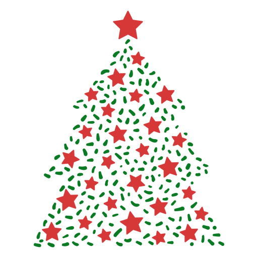 Christmas tree lines - Transparent PNG &amp; SVG vector file