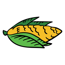Corn hand drawn color PNG Design