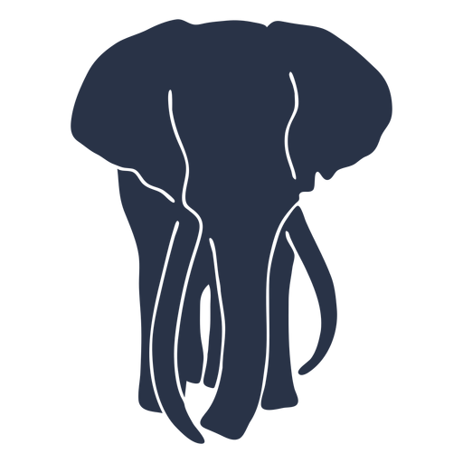 Elefant volles Gesicht PNG-Design