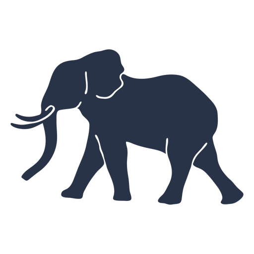 Elephant wolking side view PNG Design