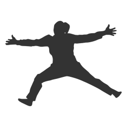 Female handball jumping PNG Design