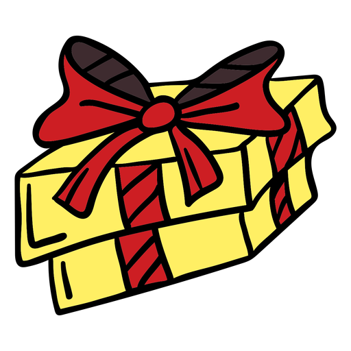 Gift hand drawn color PNG Design