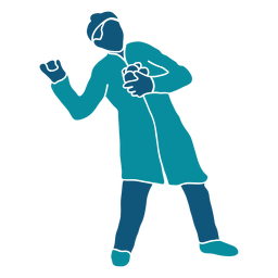 Niño con mucho carácter de bolas de nieve. Diseño PNG