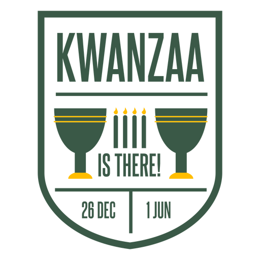 Kwanzaa badges kwanzaa is here lettering PNG Design