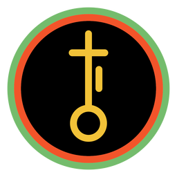 Kwanzaa Abzeichen nia dunkel PNG-Design
