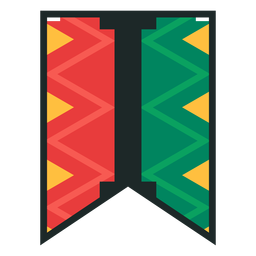 Kwanzaa banner letras eu Desenho PNG