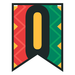 Kwanzaa banner letras o Desenho PNG
