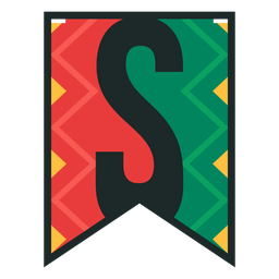 Kwanzaa banner letras s Desenho PNG
