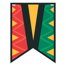 Kwanzaa banner letras v Desenho PNG