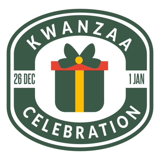 Kwanzaa Feier Schriftzug PNG-Design