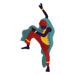 Personagem Kwanzaa dançando homem saltitante Desenho PNG Transparent PNG