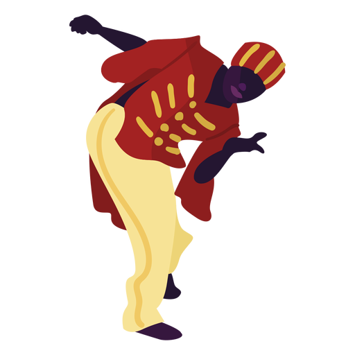 Hombre de baile de carácter Kwanzaa