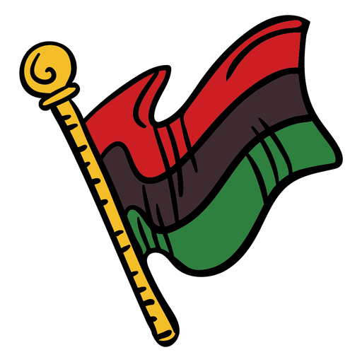 Download Kwanzaa flag hand drawn color - Transparent PNG & SVG ...