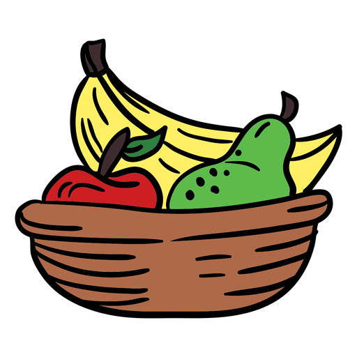 Frutas kwanzaa desenhadas à mão em cores Desenho PNG