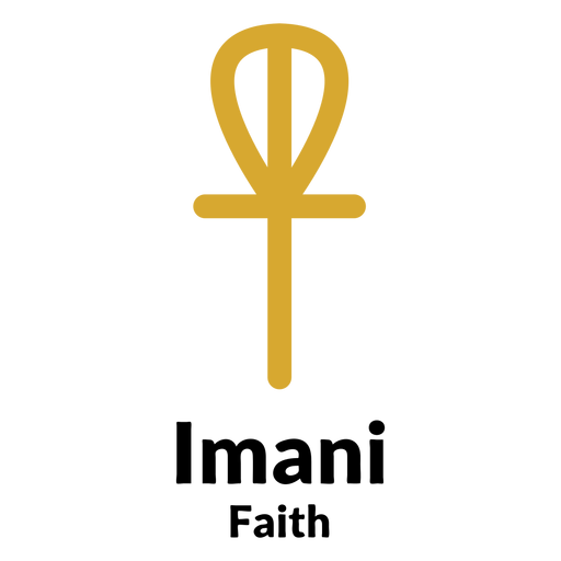 Kwanzaa icons imani Diseño PNG