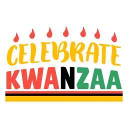 Letras de Kwanzaa comemorar kwanzaa Desenho PNG Transparent PNG