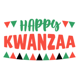 Kwanzaa Lettering Happy Kwanzaa PNG & SVG Design For T-Shirts