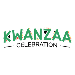 Kwanzaa lettering kwanzaa celebration green PNG Design