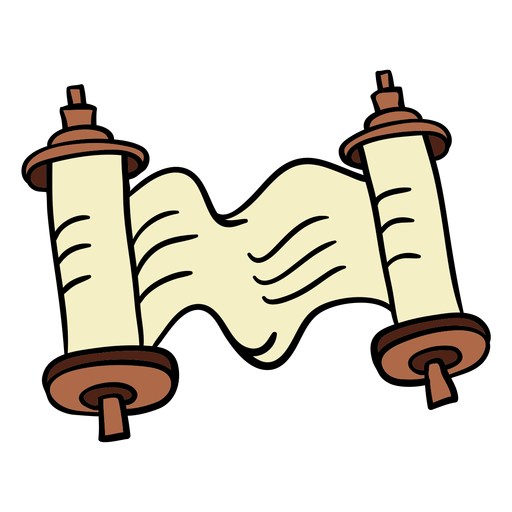 Kwanzaa scroll dibujado a mano color Diseño PNG