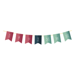Kwanzaa Symbole Bendera Gradient PNG-Design