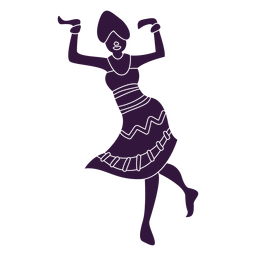 Kwanzaa mujer bailando personaje Kwanzaa mujer bailando personaje