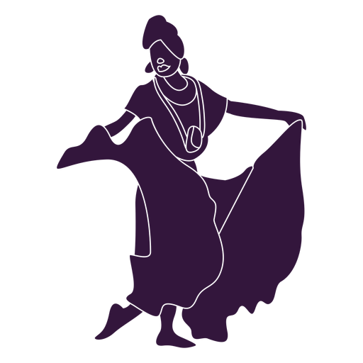 Kwanzaa Frauenkleid Charakter PNG-Design